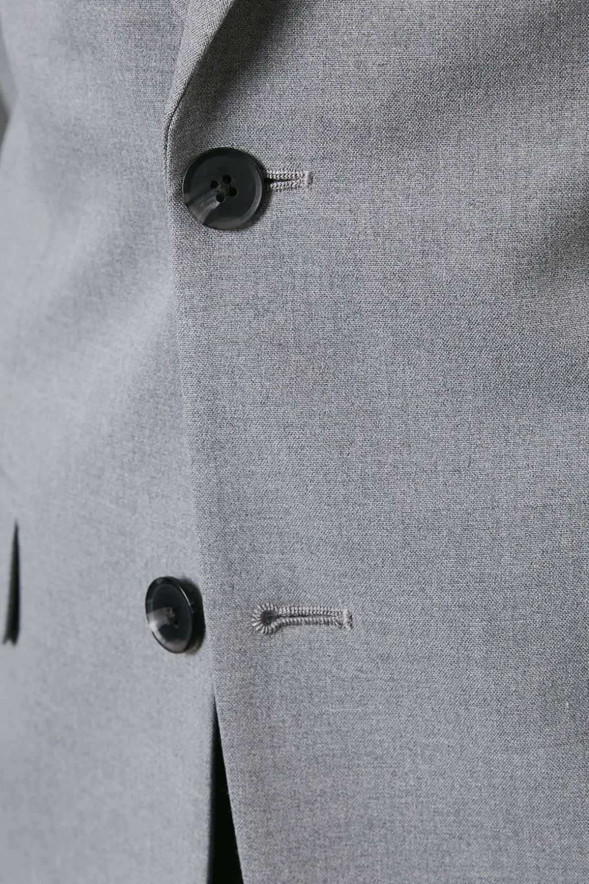 Veste de Costume Essentielle Coupe Ajustée Gris Clair