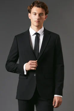 Burton Veste de Costume Noire Coupe Ajustée Essentielle<Homme Essentiels|Costumes Et Tenues Formelles