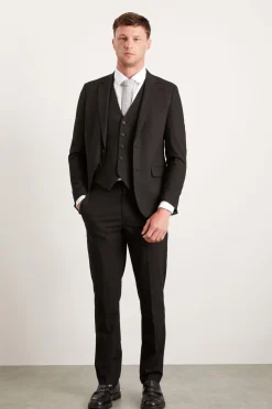Burton Veste de Costume Noire Coupe Ajustée Essentielle<Homme Essentiels|Costumes Et Tenues Formelles