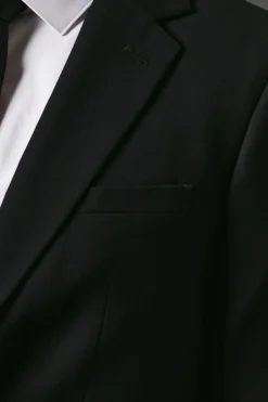 Burton Veste de Costume Noire Coupe Ajustée Essentielle<Homme Essentiels|Costumes Et Tenues Formelles