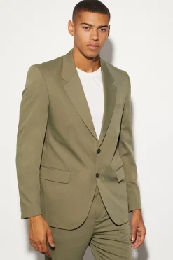 Veste de costume oversize, carrée, à simple boutonnage