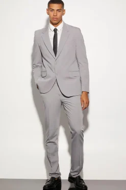 Veste de costume oversize, à la coupe carrée et à simple boutonnage
