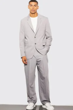 boohooMAN Veste de costume à simple boutonnage, coupe décontractée<Homme Costumes Et Tenues Formelles