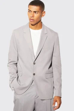 boohooMAN Veste de costume à simple boutonnage, coupe décontractée<Homme Costumes Et Tenues Formelles