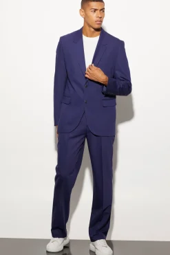 Veste de costume à simple boutonnage, coupe décontractée