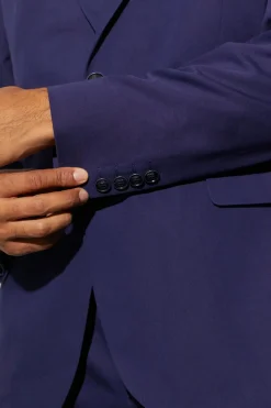 Veste de costume à simple boutonnage, coupe décontractée