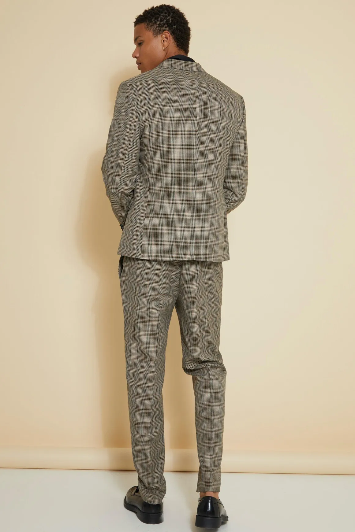 Veste de costume à simple boutonnage Slim à carreaux