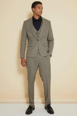Veste de costume à simple boutonnage Slim à carreaux