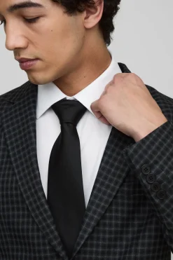 boohooMAN Veste de costume slim à simple boutonnage à carreaux<Homme Costumes Et Tenues Formelles