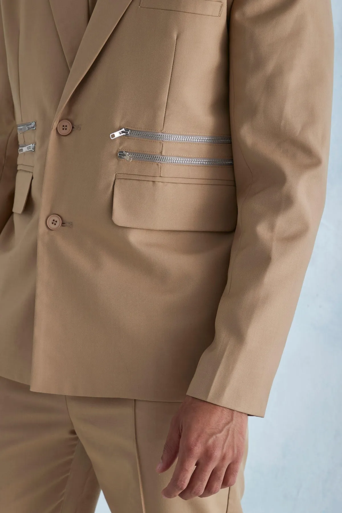 boohooMAN Veste de costume surdimensionnée et boxy zippée<Homme Costumes Et Tenues Formelles