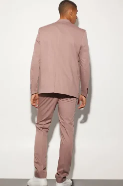 Veste de costume surdimensionnée à simple boutonnage et coupe boxy