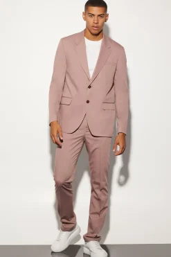 Veste de costume surdimensionnée à simple boutonnage et coupe boxy