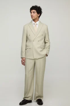 Veste de costume surdimensionnée à double boutonnage