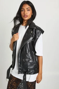 Veste de motard oversize 2-en-1