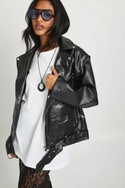 Veste de motard oversize 2-en-1