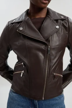 Veste de Motard Signature en Cuir
