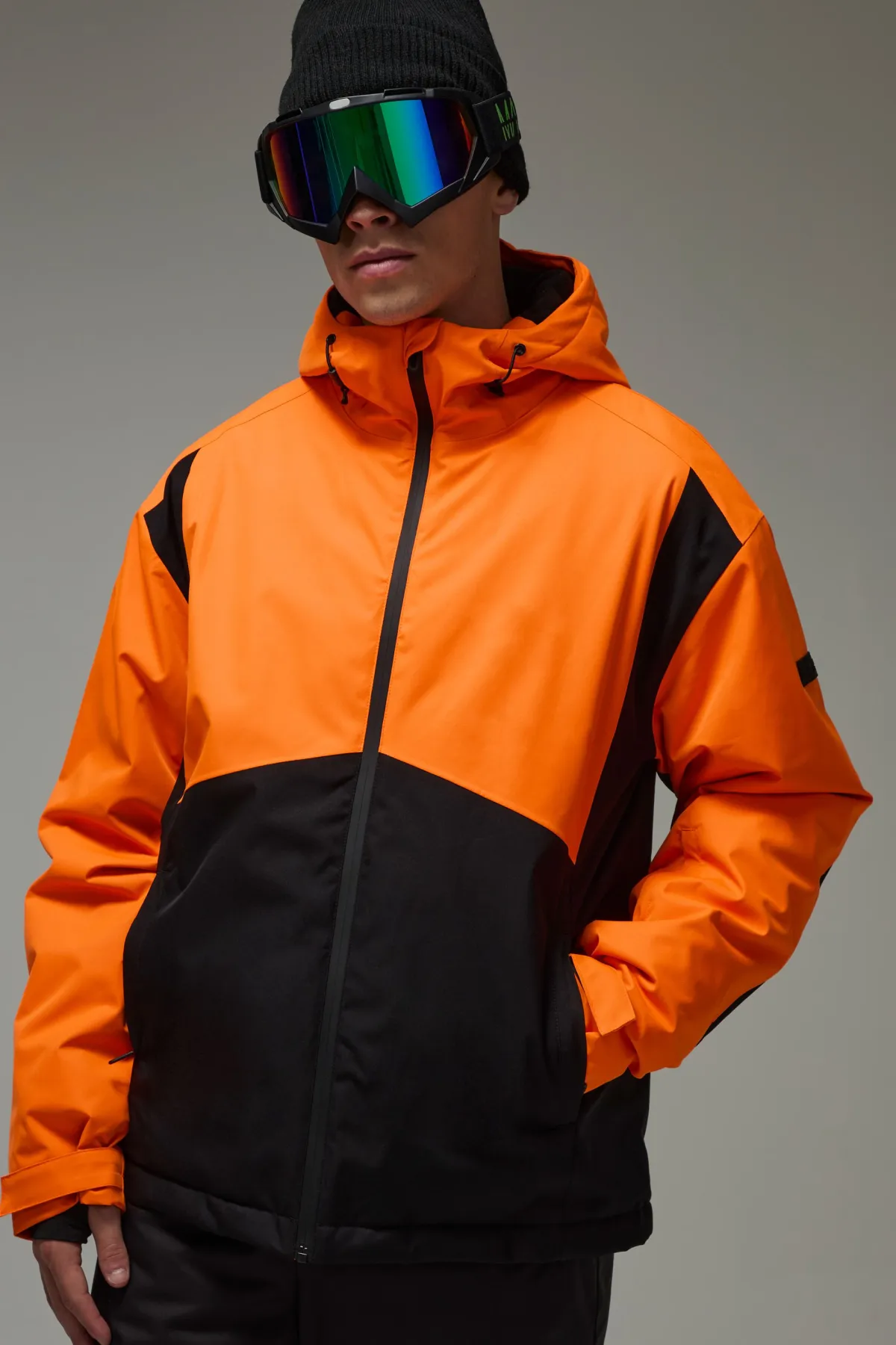 boohooMAN Veste de Ski Imperméable Homme Active à Blocs de Couleur<Femme Tout Afficher|Vestes