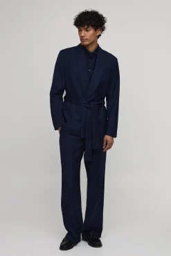 Veste De Smoking Ajustée Coupe Décontractée