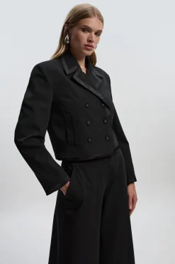 Veste de Smoking Cintrée à Double Boutonnage Sur Mesure