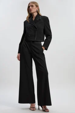 Veste de Smoking Cintrée à Double Boutonnage Sur Mesure