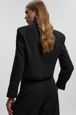 Veste de Smoking Cintrée à Double Boutonnage Sur Mesure