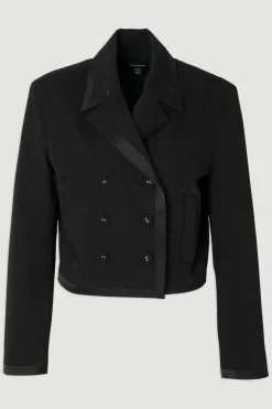 Veste de Smoking Cintrée à Double Boutonnage Sur Mesure