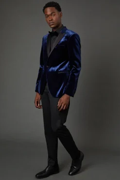 Burton Veste de Smoking Cintrée en Velours<Homme Costumes Et Tenues Formelles