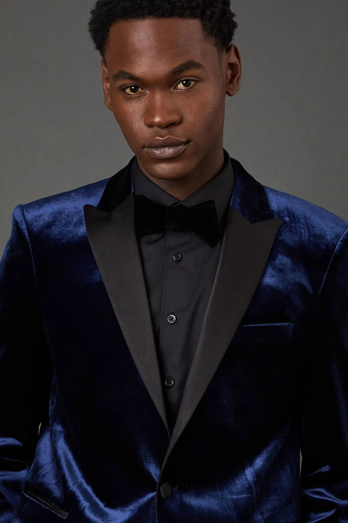 Burton Veste de Smoking Cintrée en Velours<Homme Costumes Et Tenues Formelles