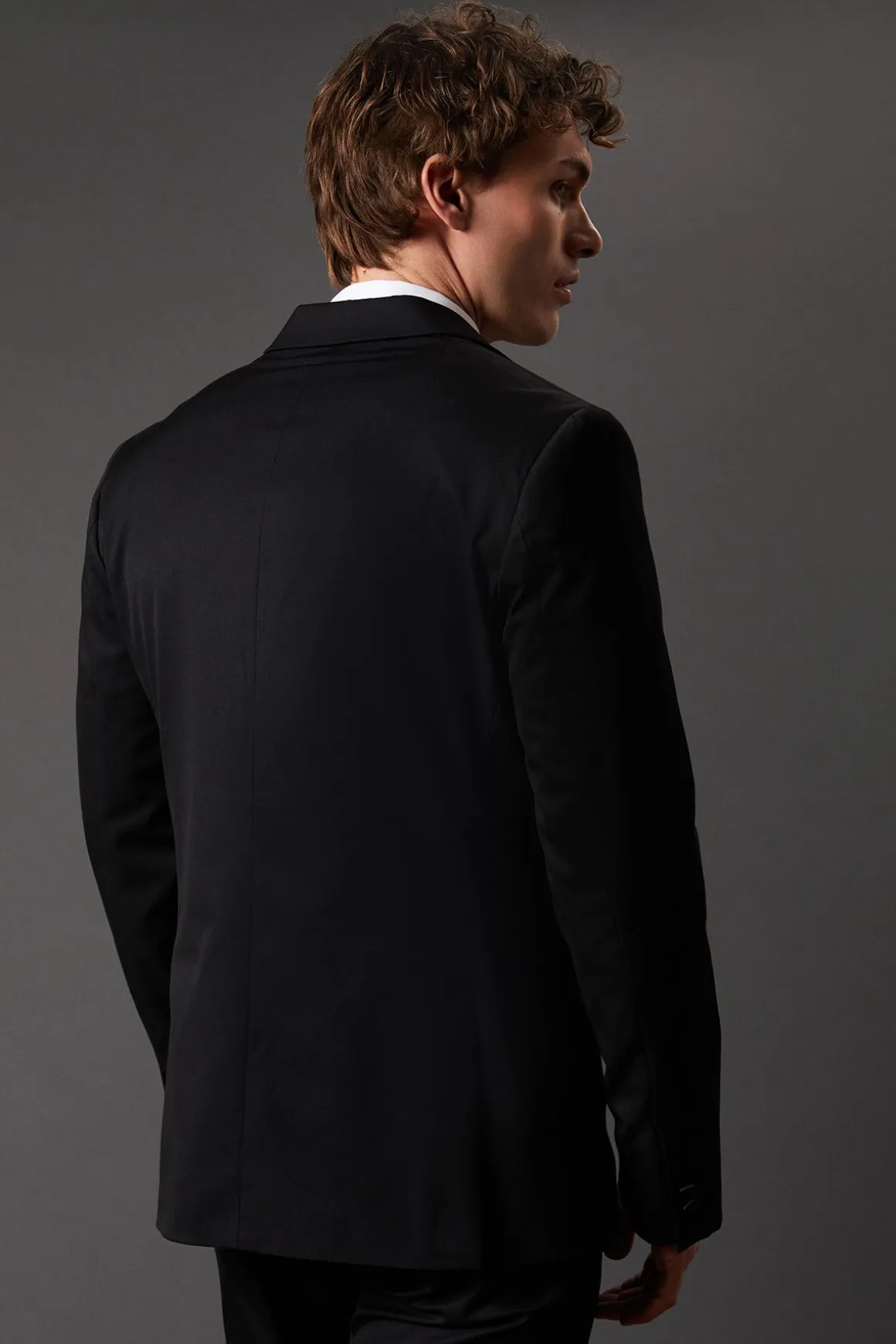Veste de Smoking Noir Coupe Ajustée
