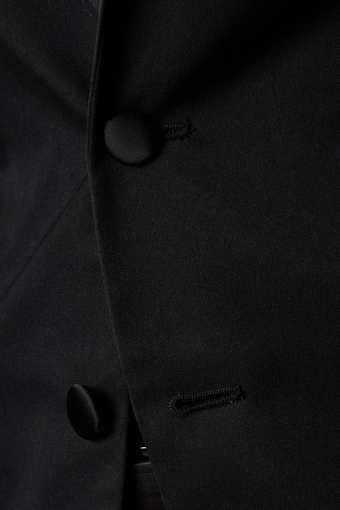 Veste de Smoking Noir Coupe Ajustée