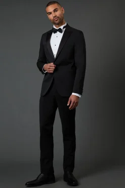 Burton Veste de Smoking e à Col Châle Ajustée en Jacquard<Homme Costumes Et Tenues Formelles
