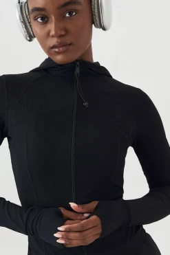 Veste de Sport à Casynthétiqueche DSGN Studio Ultra Sculpt Côtelée avec Fermeture Éclair