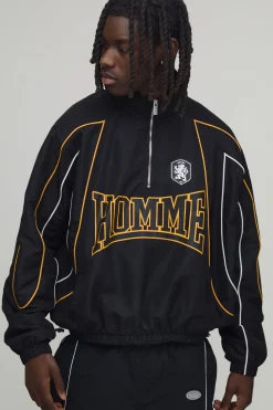 Veste De Sport Colour Block Oversize Pour Homme