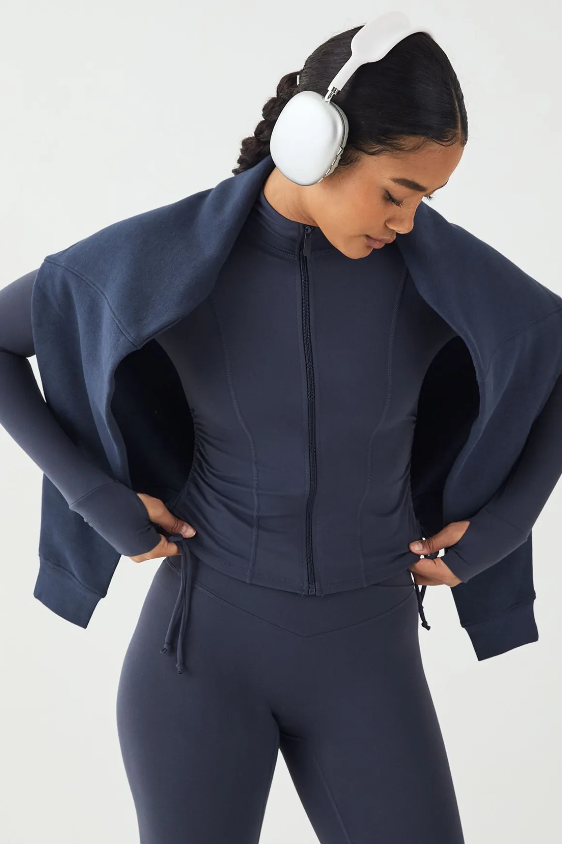 Veste de Sport DSGN Studio Ultra Sculpt à Détails Froncés sur les Côtés