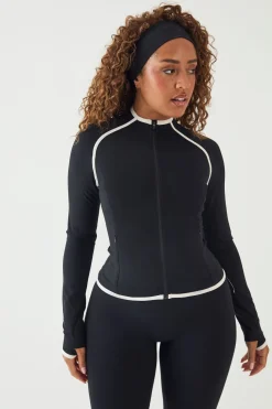 Veste De Sport Moulante À Zip Contrasté Dsgn Studio Sculpt