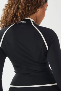 Veste De Sport Moulante À Zip Contrasté Dsgn Studio Sculpt