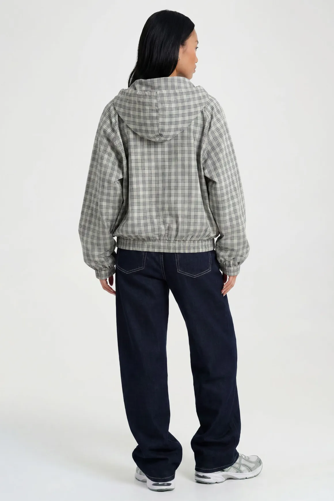Veste De Survêtement À Casynthétiqueche À Carreaux