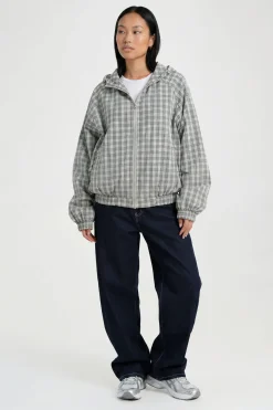 Veste De Survêtement À Casynthétiqueche À Carreaux