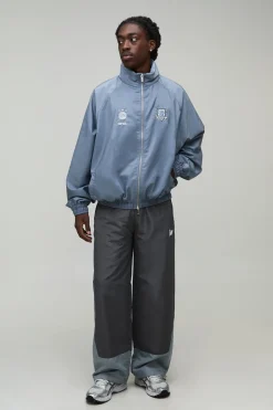 boohooMAN Veste De Survêtement Col Cheminée Oversized Tall Circa 98<Homme Manteaux Et Vestes