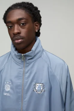 boohooMAN Veste De Survêtement Col Cheminée Oversized Tall Circa 98<Homme Manteaux Et Vestes