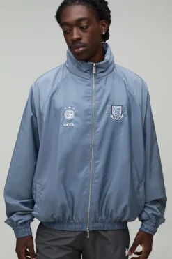 boohooMAN Veste De Survêtement Col Cheminée Oversized Tall Circa 98<Homme Manteaux Et Vestes