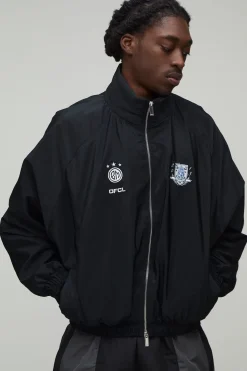 boohooMAN Veste De Survêtement Col Cheminée Oversize Circa 98<Homme Manteaux Et Vestes