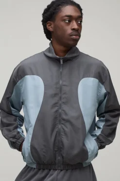 Veste De Survêtement Coupe Boxy À Blocs De Couleur