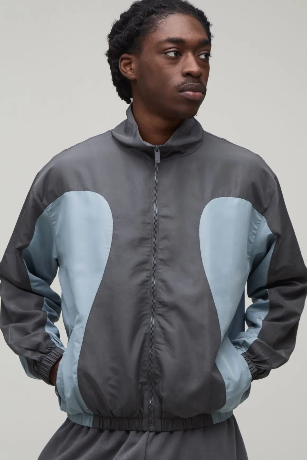 Veste De Survêtement Coupe Boxy À Blocs De Couleur