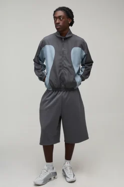 Veste De Survêtement Coupe Boxy À Blocs De Couleur