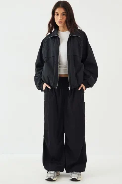 Veste de Survêtement DSGN Studio en Nylon à Fermeture Éclair et Col Montant