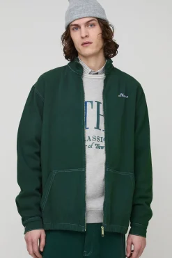 Veste de survêtement en sergé à surpiqûres contrastées décontractée Tall L'Homme