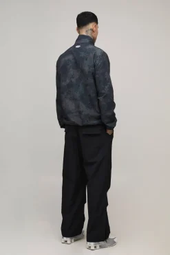 Veste De Survêtement Haute À Col Montant En Ripstop Camouflage