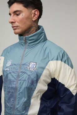 Veste De Survêtement Tall Oversize À Col Montant Avec Écusson Circa 98 Et Blocs De Couleur