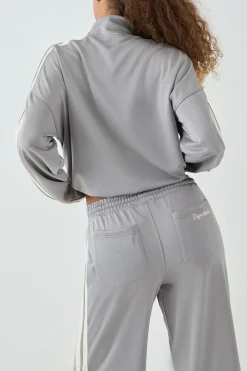 Veste de Survêtement Zippée DSGN Studio Tricot à Bandes Latérales